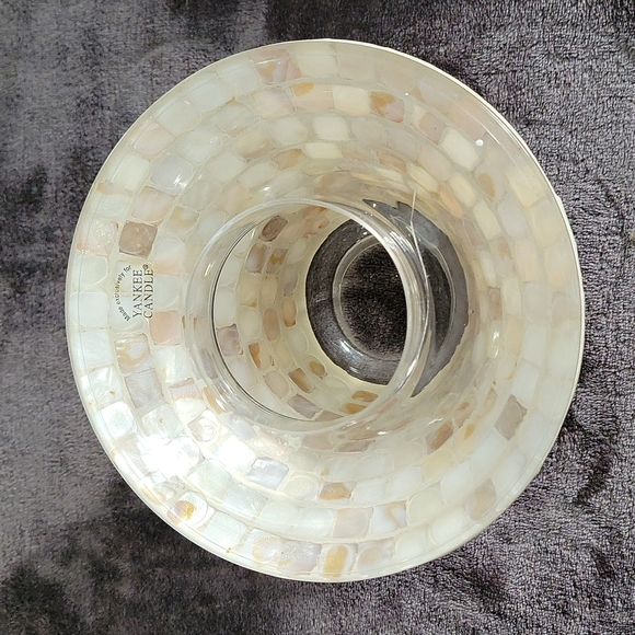 Yankee Candle Lrg Shell Mosiac Jar Plate!!! - Picture 11 of 11